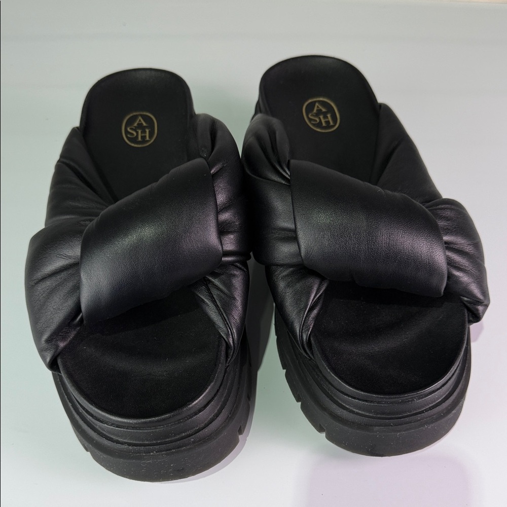 Ash Shilo Women's Black Knotted Mules 40